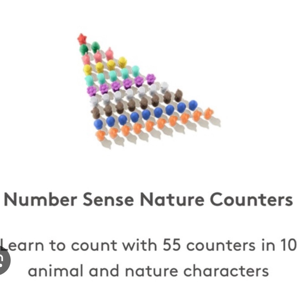 NWT Lovevery math bars, number tiles and nature counters